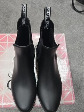 Michael Kors Black Chelsea-Style Ankle Booties